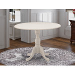 Arishka Extendable Round Solid Wood Dining Table