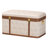 Minhtri Baxton Studio Brenner Modern Transitional Beige Faux Shagreen Storage Trunk