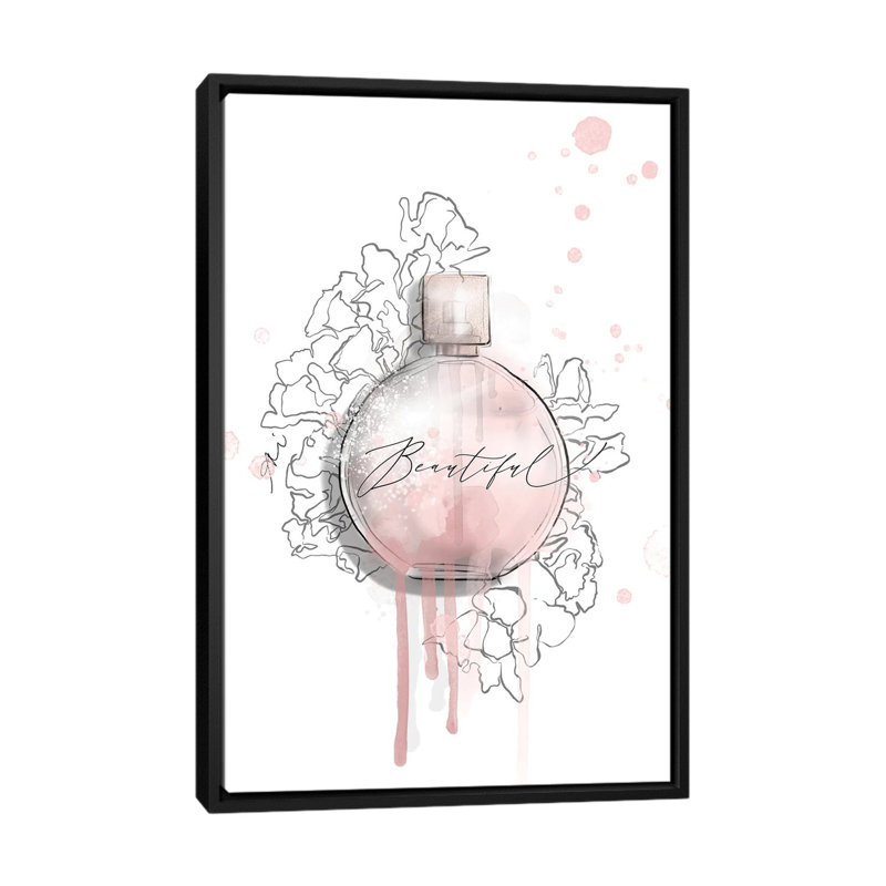 Magnifique - reproduction d'art murale - toile encadrée, H 60 po x l 40 po, Cadre flottant sans passe-partout, Noir