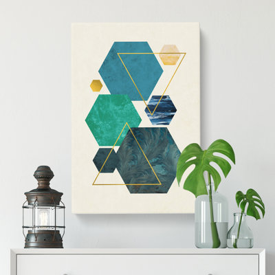 Mopdern Shapes No.1 - Wrapped Canvas Print