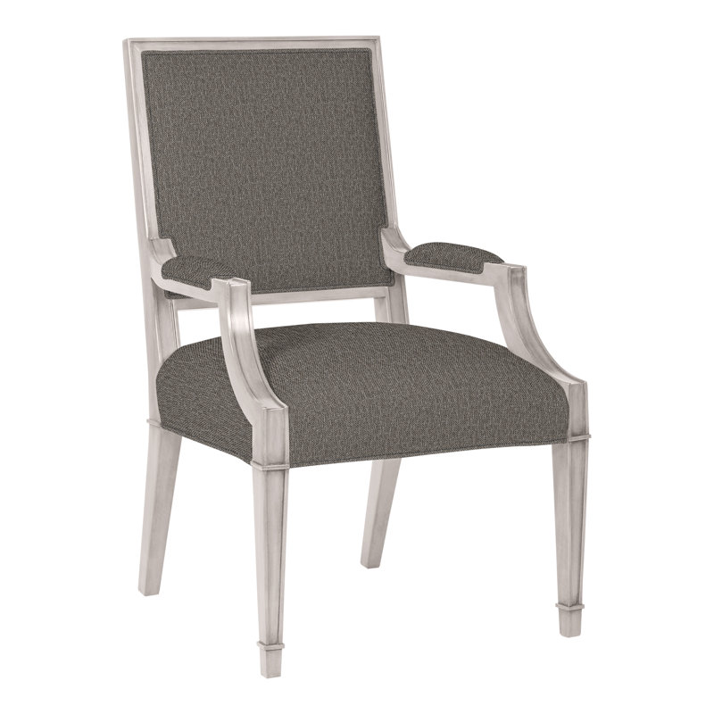 Leighton By Michael Weiss Upholstered Arm Chair, Kempsey Sheepskin, Dove Gray