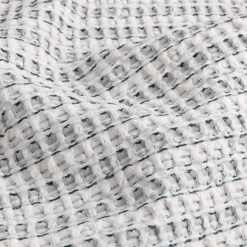 Sopheak Waffle Throw Blanket, Blue