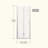 Pivot Shower Doors, Frameless Bi-Fold Swing Shower Door,1/4" (6Mm) Clear Tempered Glass, Chrome Finish Hardware, Reversible Installation