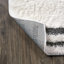 Tapis blanc / gris à poils longs Petra-80510310