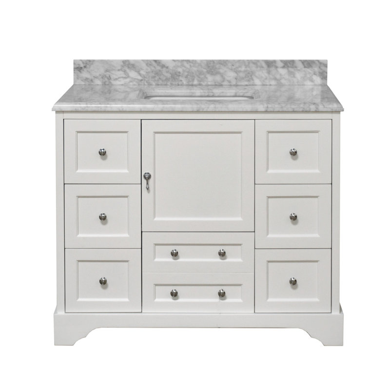 Ensemble de meuble-lavabo simple 42 po Tilford, Blanc