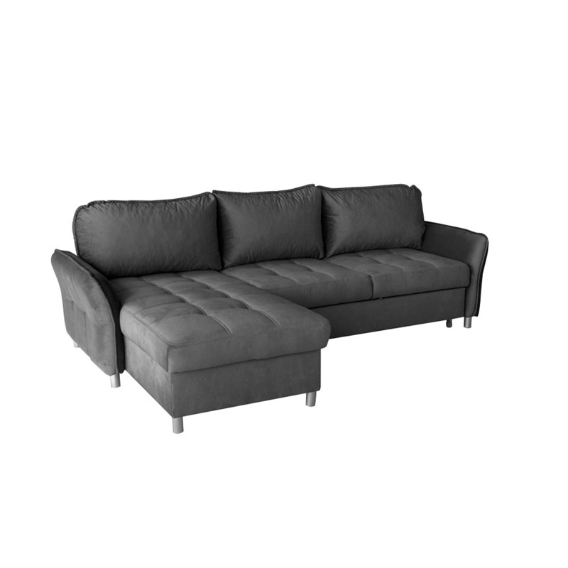 Canapé-lit et chaise longue réversible de 102 po Mccoy, Gris