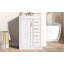 Meuble-lavabo 24 po avec lavabo en céramique intégré, 1 salle de bain, 3 tiroirs et meuble-lavabo simple-542234663