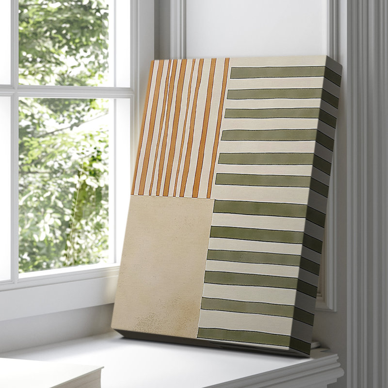Toile tendue avec châssis abstrait CX III - Prêt à être accroché, H 27 po x l 18 po