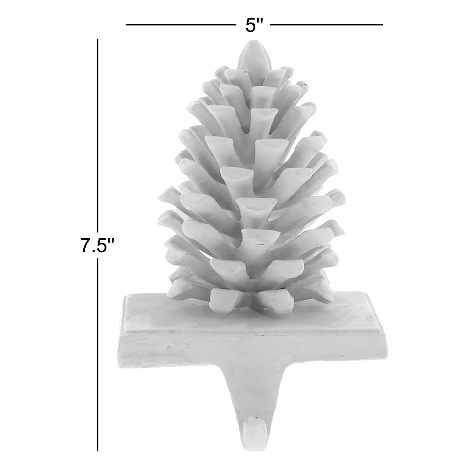 Pinecone Cast Iron Stocking Holder