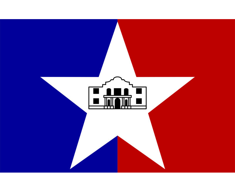 San Antonio, Texas, 12" H x 18" W