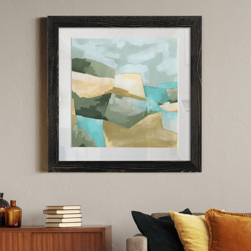 « Optical Fields I », impression sur papier, Cadre noir, H 27,5 po x l 27,5 po x P 1,5 po