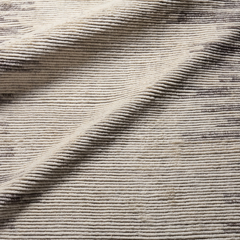 Jaipur Living Patra ALP05 Handknotted Solid Cream and Taupe Area Rug (5'x8'), Rectangle 5' x 8'