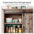 Kitchen Sideboard Buffet Cabinet with Sliding Barn Door and Adjustable Shelves, Storage Cabinet for Dining Room, Kitchen, Hallway, Living Room-119249845