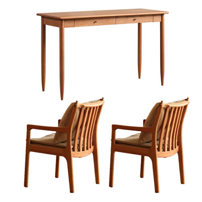 Simple Home Durable Cherry Wood Solid Wood DeskYesYes