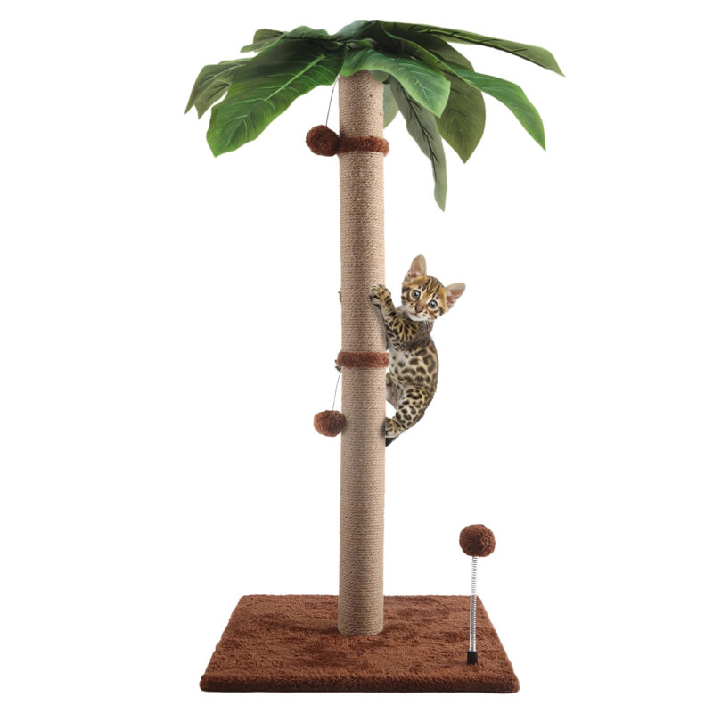 34'' Tall Palm Cat Tree, Cat Scratching Post