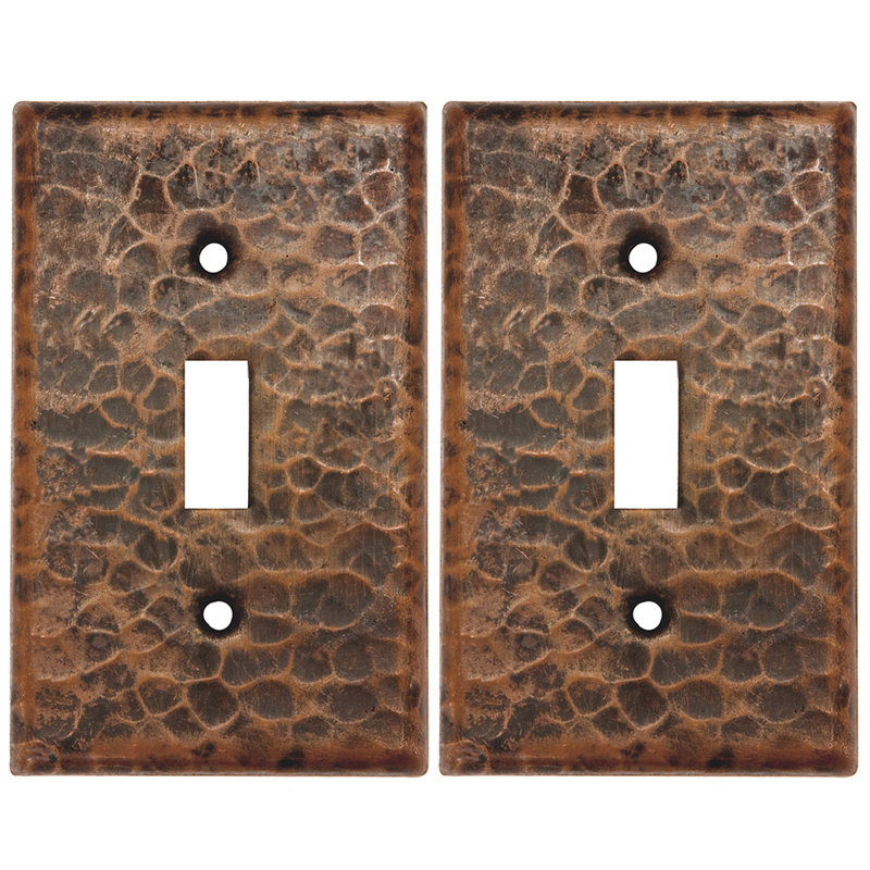 Copper Switchplate Single Toggle Switch Cover - Quantity 2