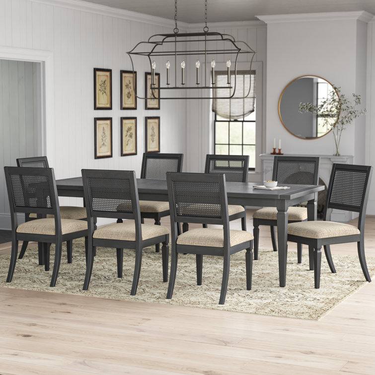 Vernet Piece Rectangular Dining Table Set w/ 20" Leaf