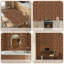 Papier peint adhésif à motif léopard noir et brun avec taches de contact beige et adhésif amovible pour décoration de chambre à coucher 24 po x 118 po-1404009038