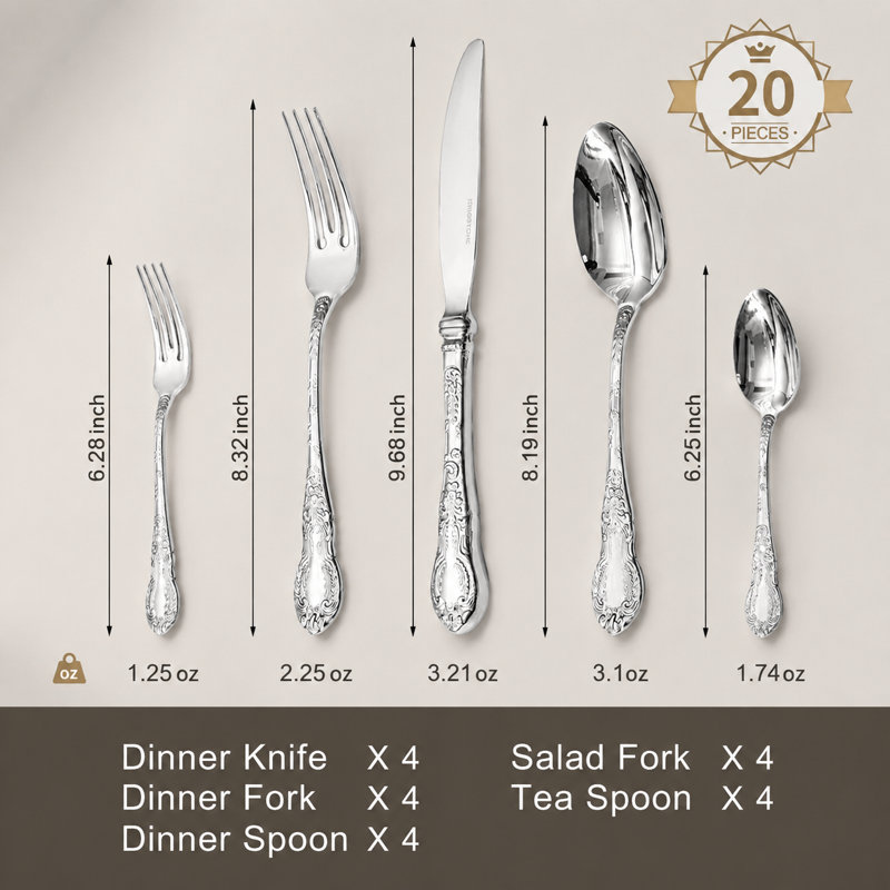 20 Piece Flatware Set