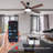 2pcs 52'' Smart Ceiling Fan With Led Lights-1884323558