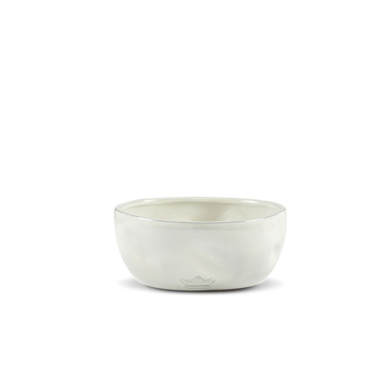 Bol décoratif en céramique Mattie, L 6 po x P 6 po, Blanc