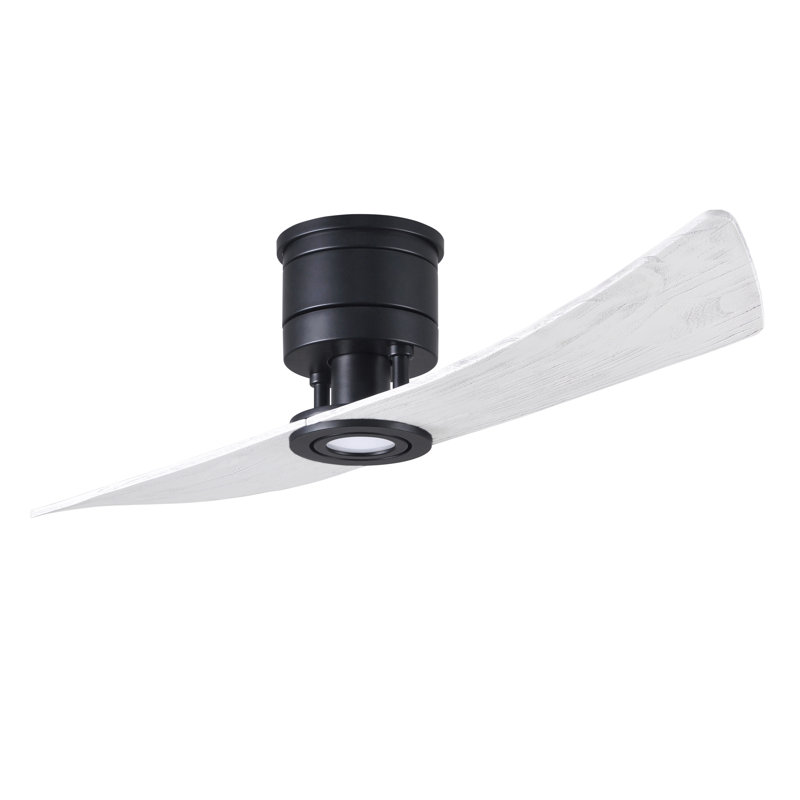 Lindsay LED Outdoor Flush Mount, Matte Black, Matte White