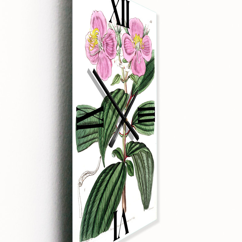 Horloge murale rétro Vintage Plant Life XXIII, Petit
