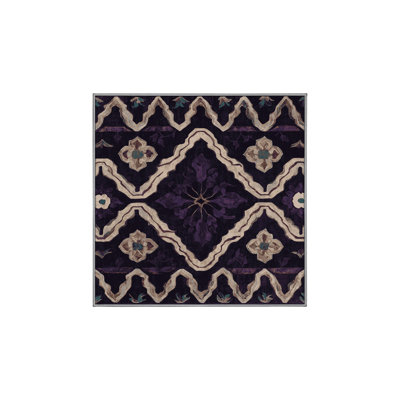 Tapis mauve lavable à la machine