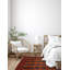 Tapis orange en laine noué à la main de conception unique 8 pi 4 po x 11 pi 9 po Kargahi