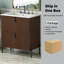 Meuble-lavabo 30 po avec lavabo en céramique-2041057266