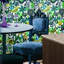 Blue Botanical Birds Scandinavian Wallpaper