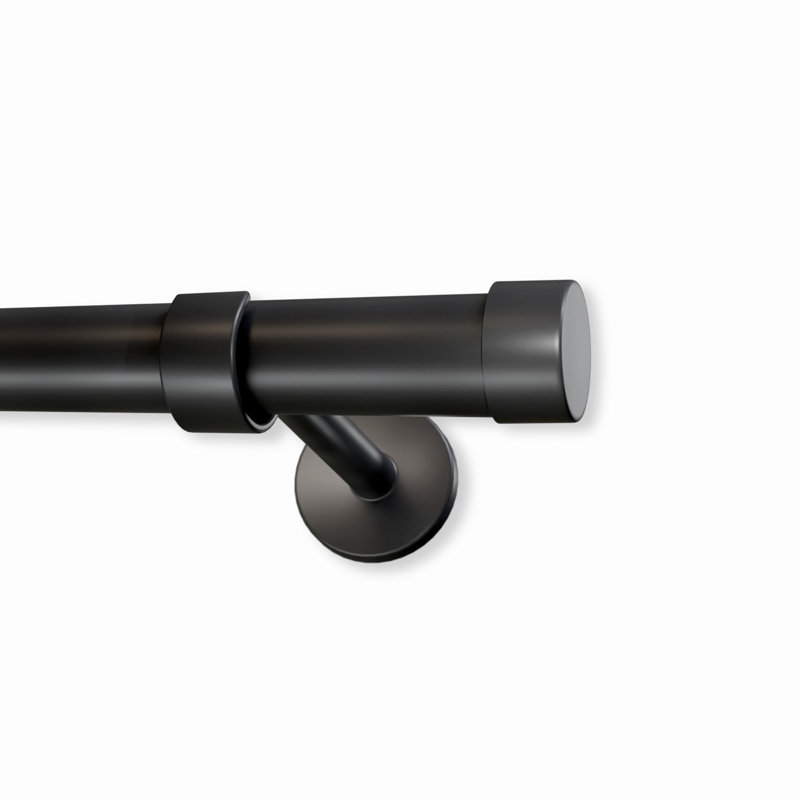 Cambria Designer Series Premium 1-1 / 8 en plus grand diamètre Tringle à rideaux non réglable et supports de designer, 108"