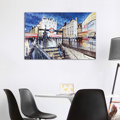 Piccadilly Circus I by Roger - Wrapped Canvas Painting