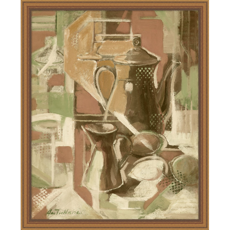 Harmonie de couleur et de forme - Peinture sur toile encadrée