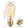 ST64 Incandescent Light Bulb Dimmable 60W E26 Base 2200K Amber