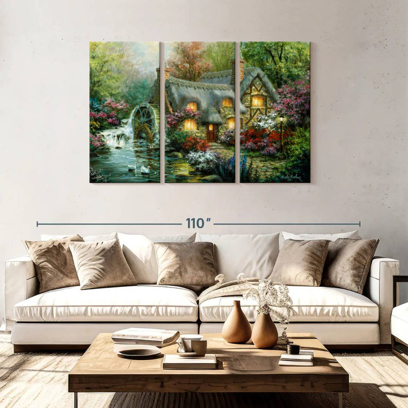 Lilie A Country Retreat, 48" H x 74" W