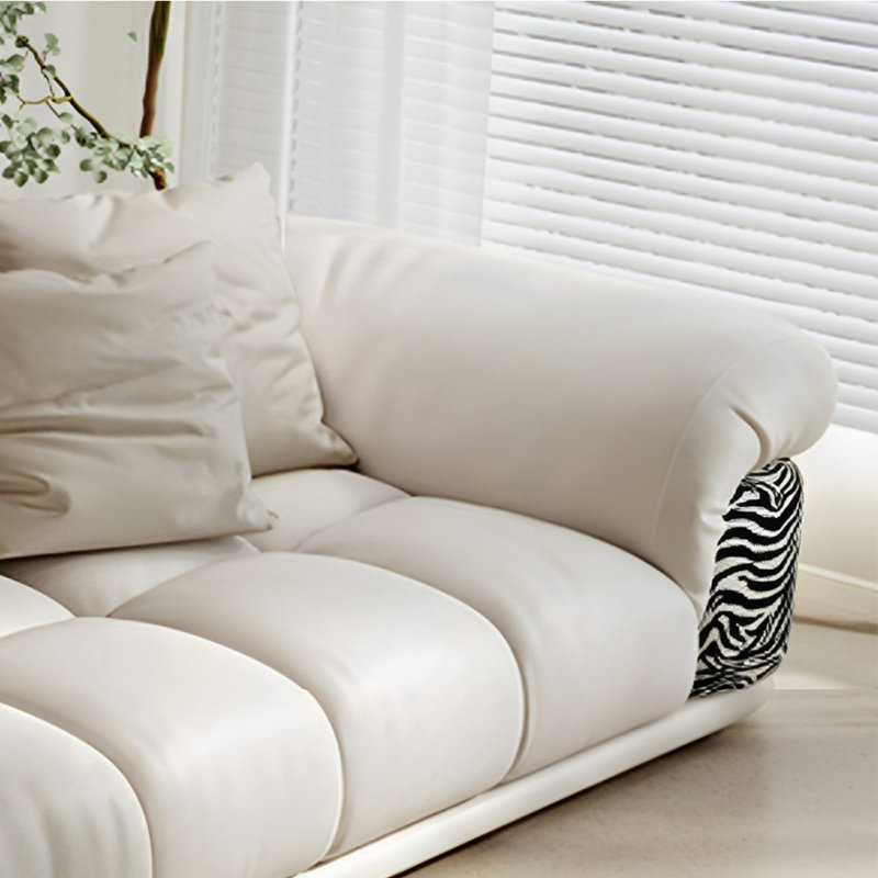 Canapé simple de style français rétro, H 26,77 po x l 110,23 po x P 35,43 po