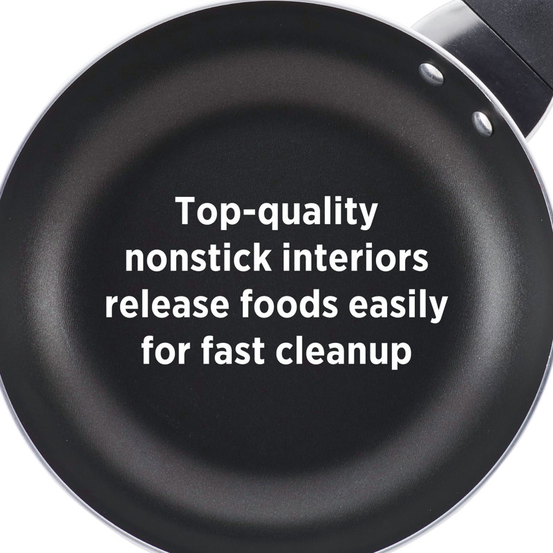 Farberware Black Nonstick Aluminum 6-Quart Jumbo Cooker with Lid