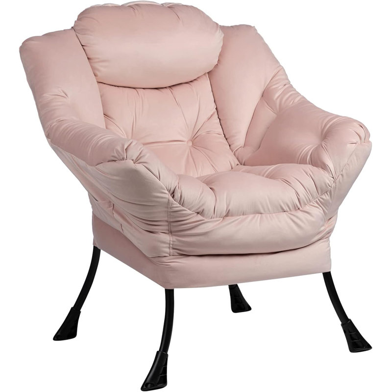 Armchair Accent Chair Lazy Chair, Pink