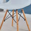 Ensemble de table de salle à manger 5 pièces, comprenant une table ronde et 4 chaises, blanc-1760957324-1760957325