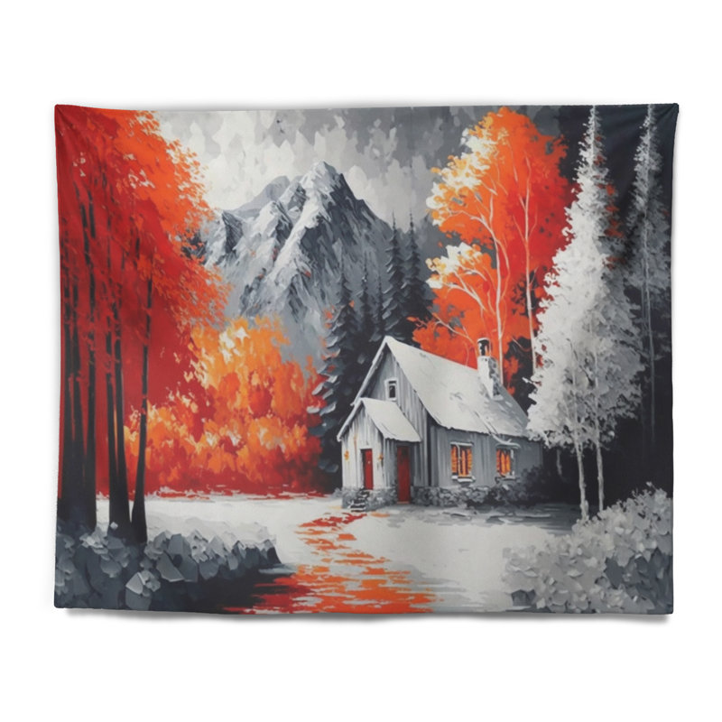 - Tapisserie murale paysage, H 50 po x l 60 po