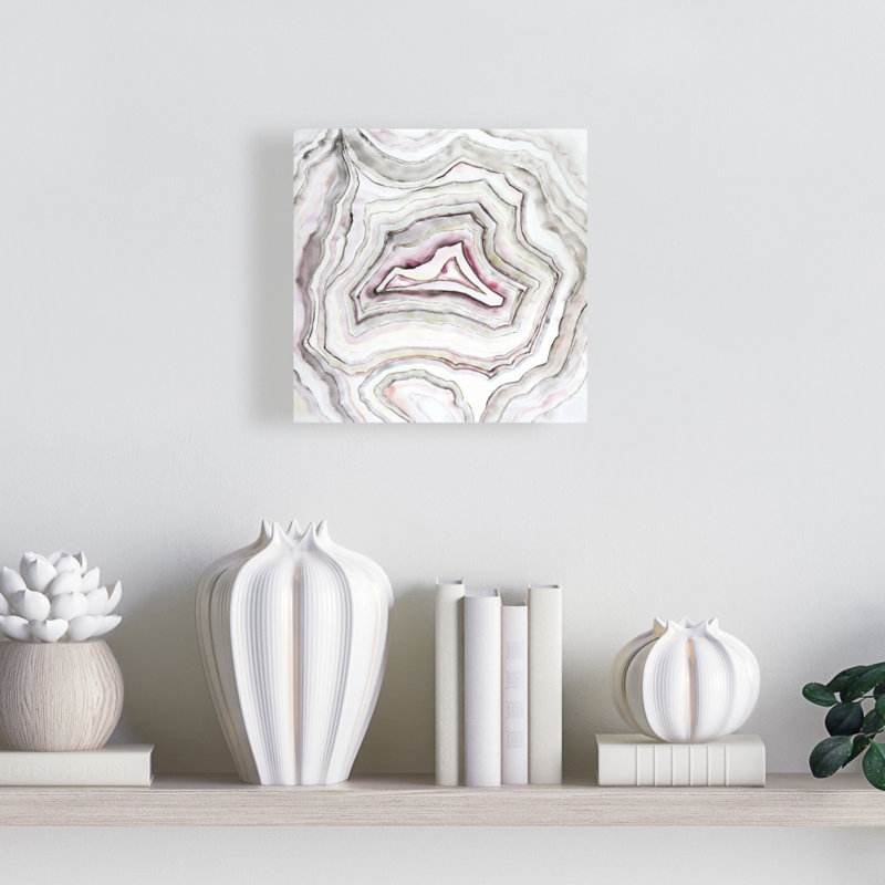 Geode Pattern Pink Bedroom Canvas - Stylish Home Decor