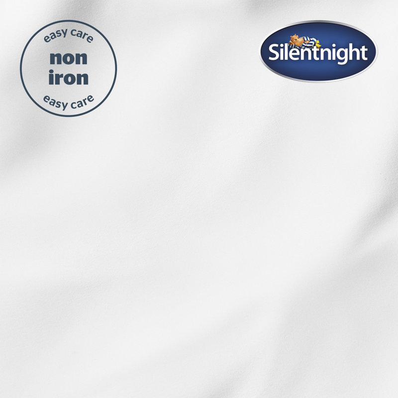 Silentnight Supersoft Fitted Sheet, Single (3'), White