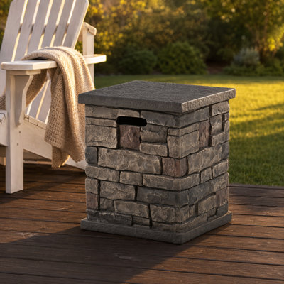 Square Propane Tank Cover and Side Table