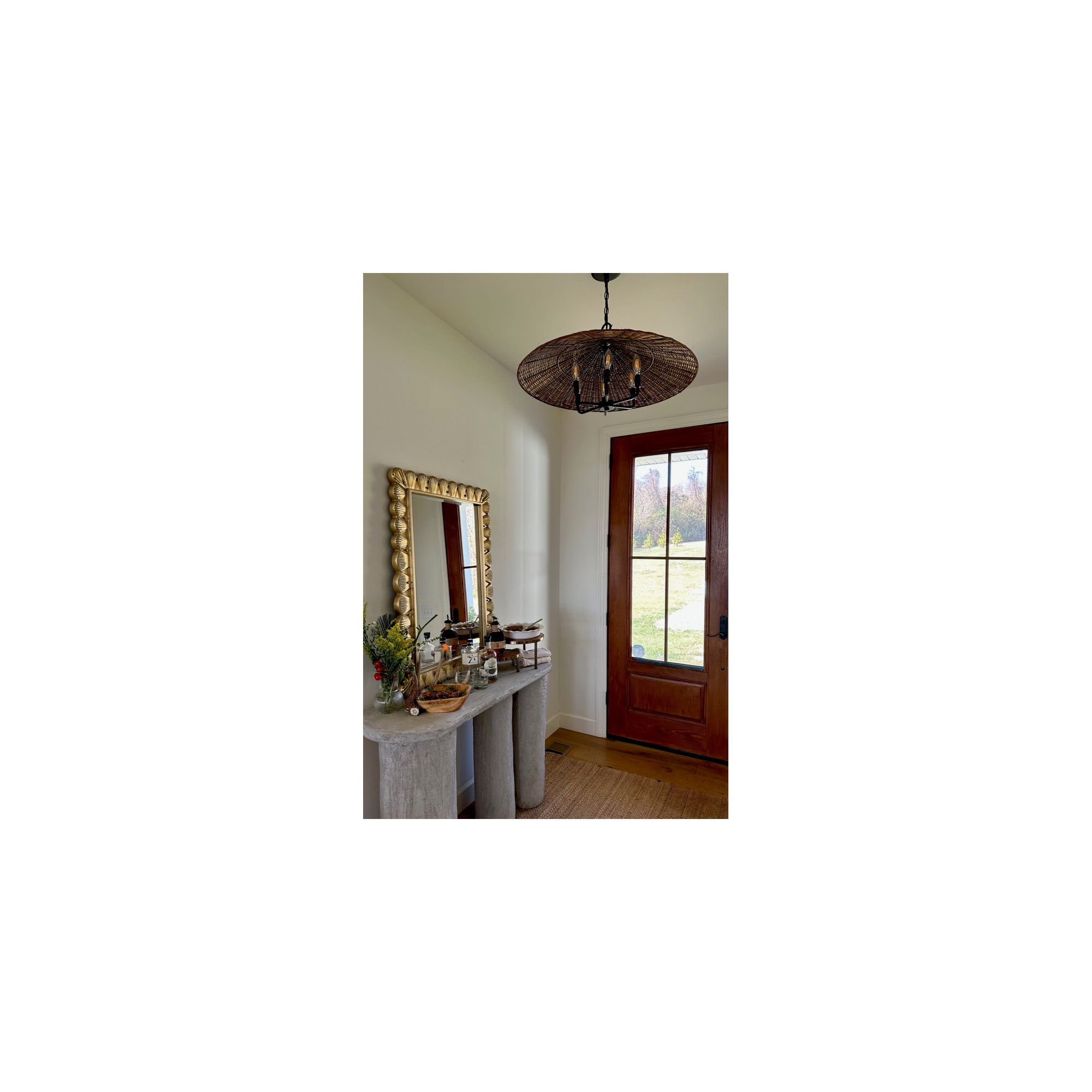 Scalloped Wall Mirror
