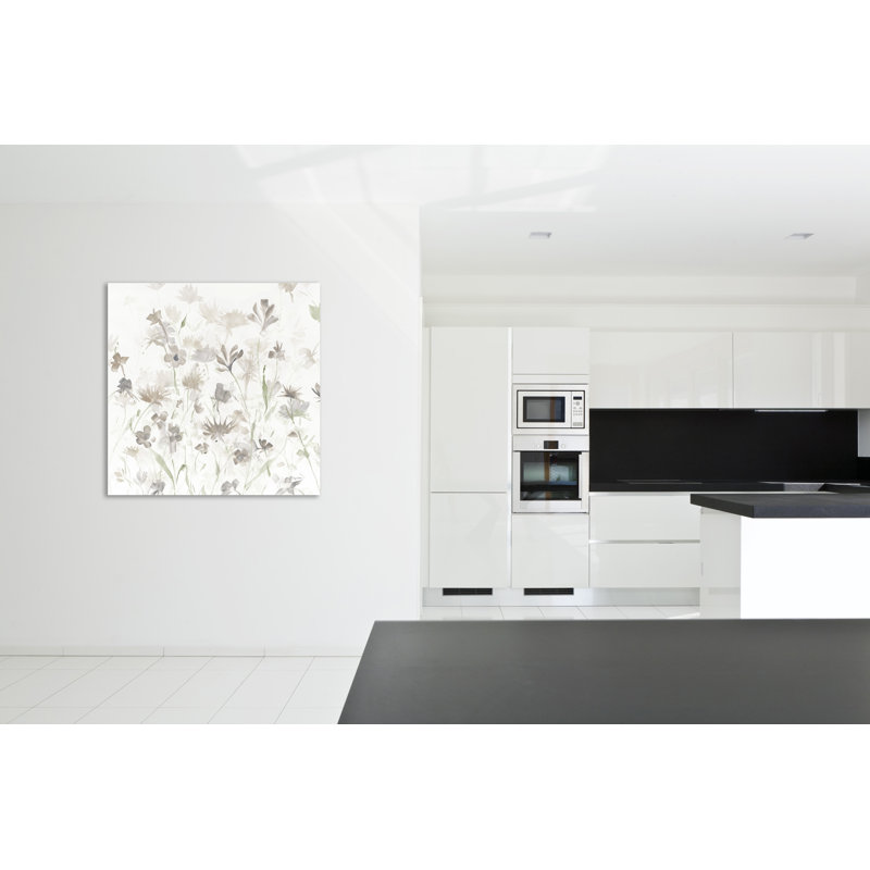 Reproduction d’art sur toile tendue « Garden Shadows IV on White V2 » par Avery Tillmon, H 18 po x l 18 po x P 1,5 po