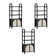 Boho 3-Shelf Bookshelf Cabinet With Rattan Doors