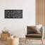 Élégant accessoire mural décoratif en métal, finition noire, 39,4 po x 18,9 po | 100% métal, épaisseur: 0,06 pouce | Conception murale facile pour la décoration intérieure | Décoration élégante et durable pour le salon ou le bureau