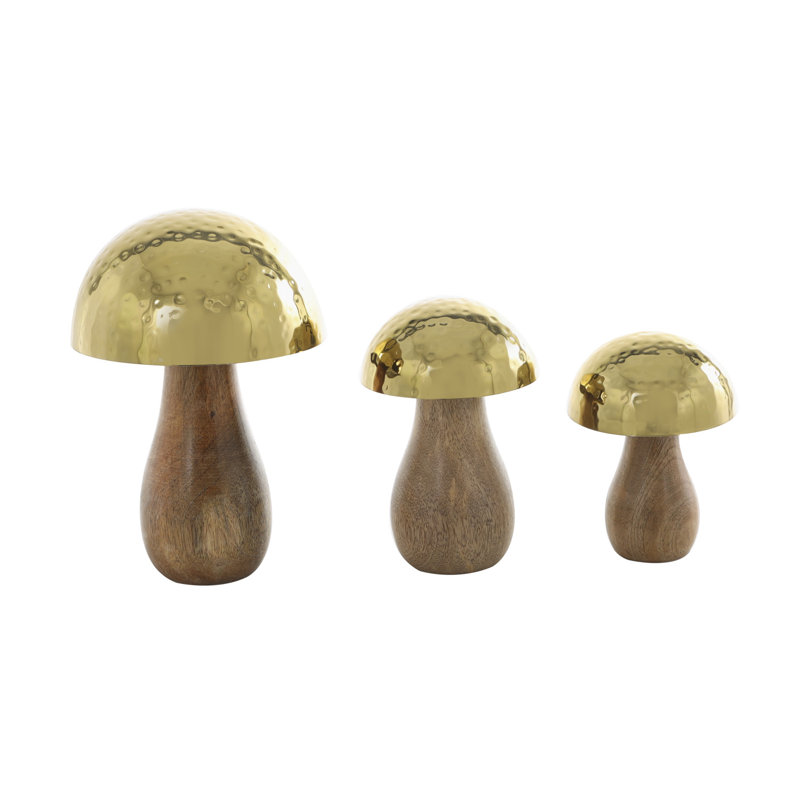 Peragine Food & Beverage Figurines & Sculptures, Gold/Brown