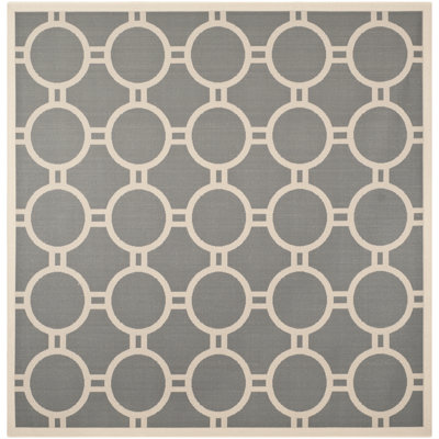 Tapis anthracite / beige Arneshia